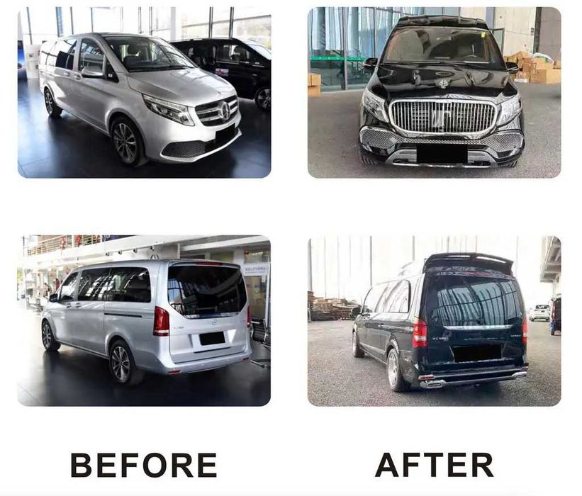 Обвес в стиле Maybach для Mercedes-Benz V-Class и Vito W447 2014- обвіс мерседес-бенц Type GLS з капотом