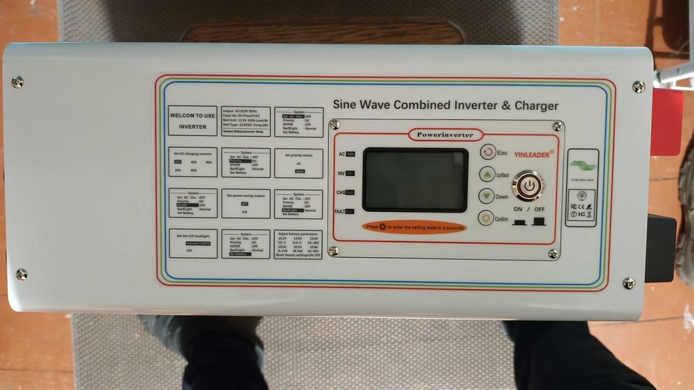 UPS ДБЖ 12V Гібридний Інвертор Сонячний 3000W/9000W УПС 3кВт синус