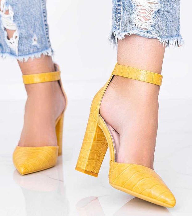 Туфлі жовті Glamour, р.37 (24см)