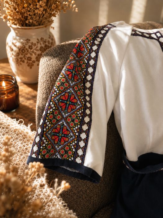 Сукня вишита, Вишиванка, Платя Нитки DMC