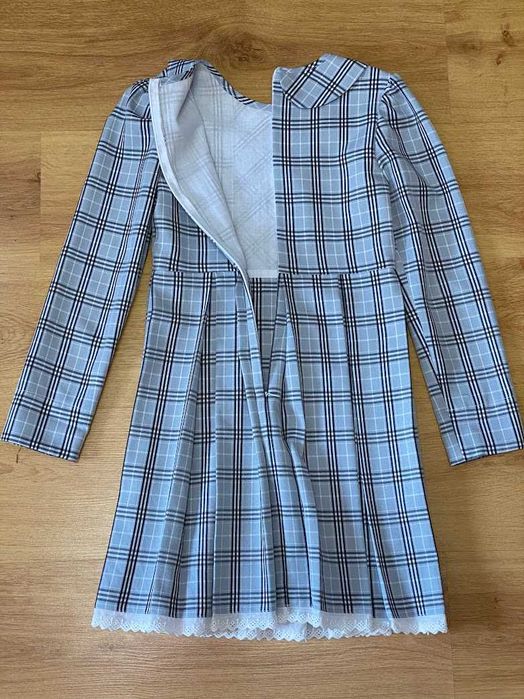 Сукня в клітинку шкільна  платье в клетку школьное р.134