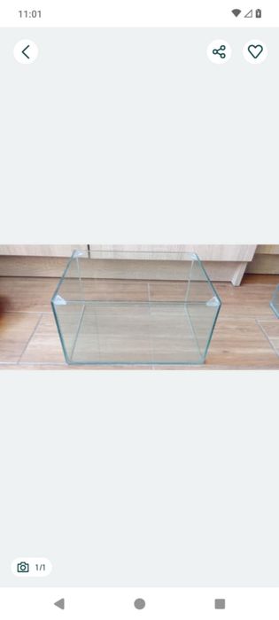 Małe Szklane terrarium akwarium  30cmx22 polecam , posiadam 2 sztuki