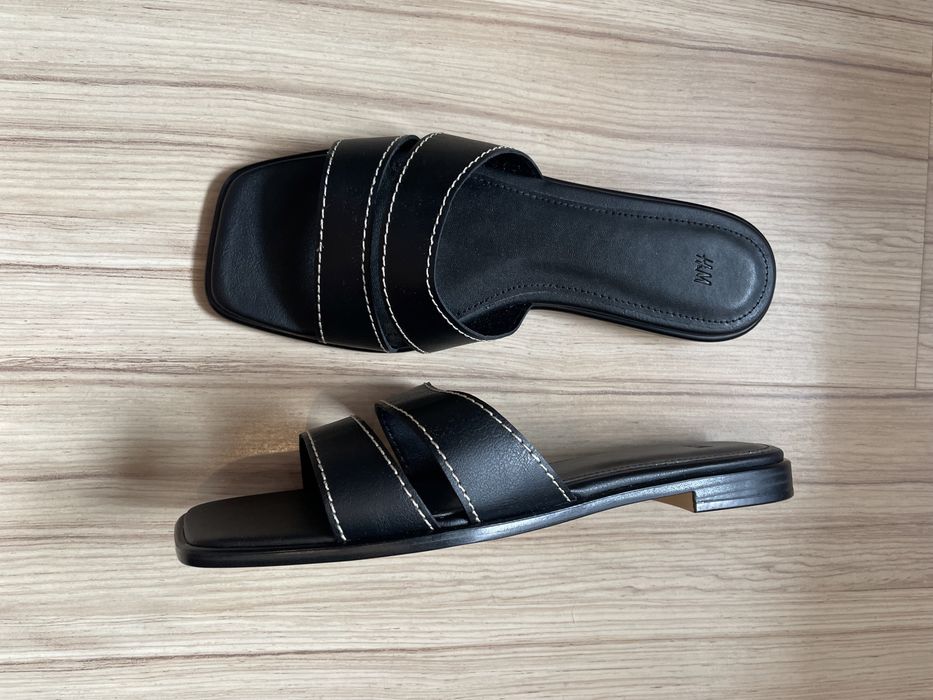 H&M klapki, nowe / 39, ale dobre na 40 !!