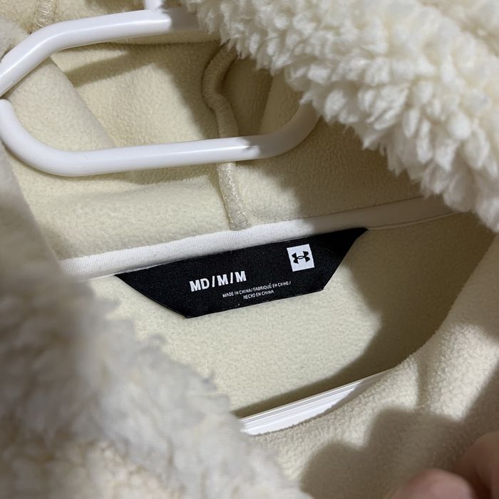 Оригінальний Худі  Under Armour Off White Sherpa Crop Fleece Розмір М