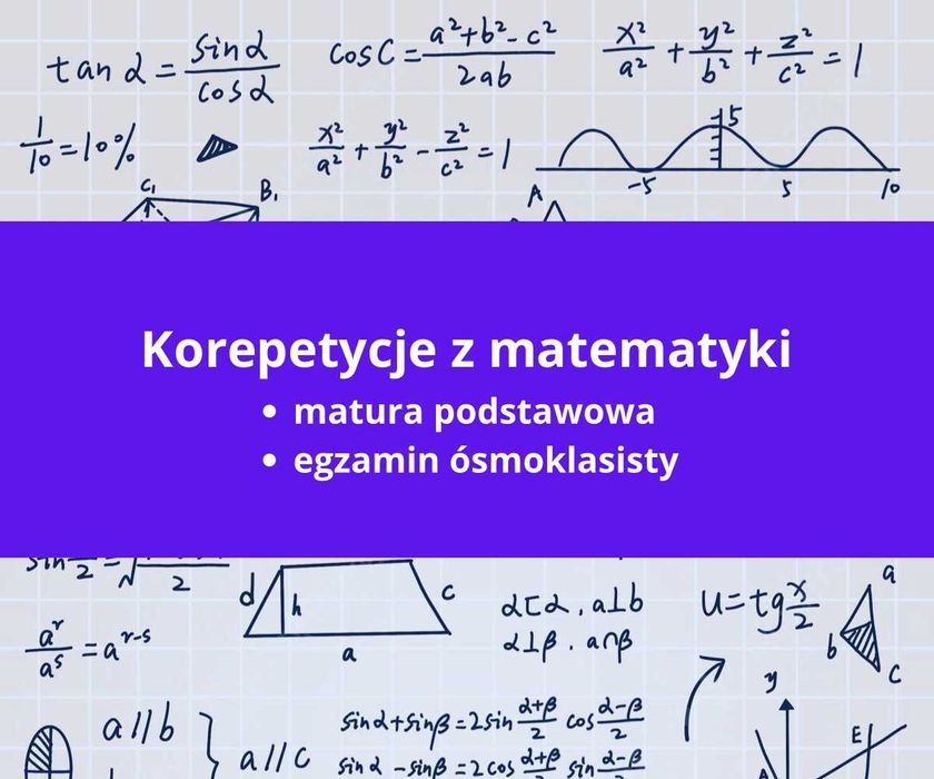 Korepetycje matematyka (E8, matura podstawowa)