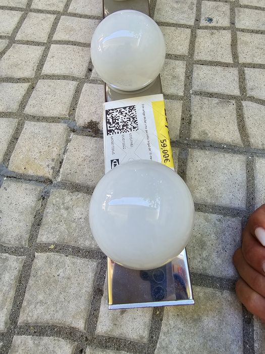 Calha com lâmpadas