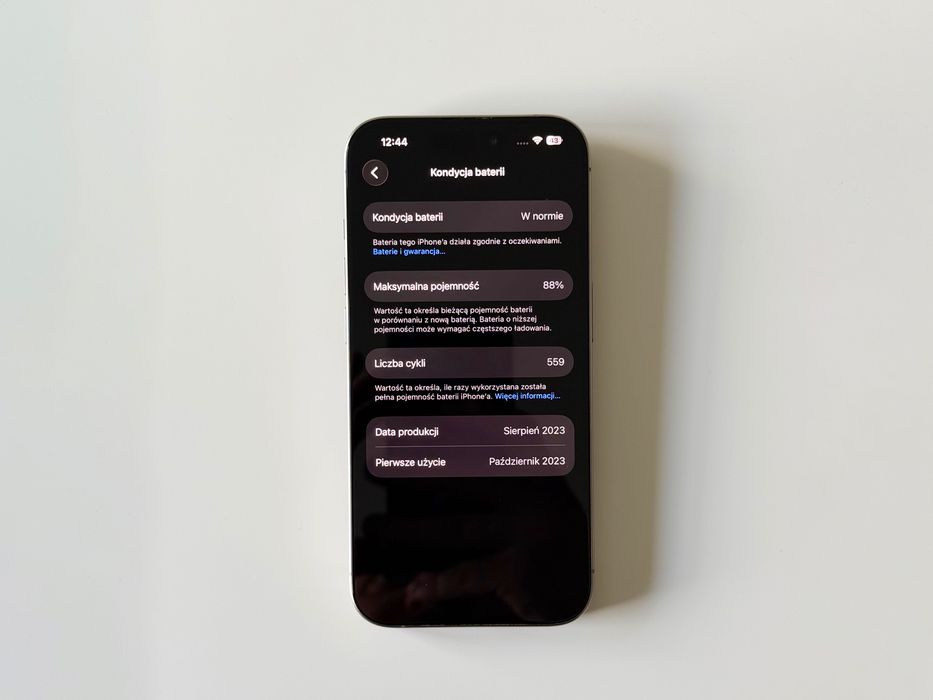 iPhone 15 Pro 128GB Natural Titanium - Stan Idealny