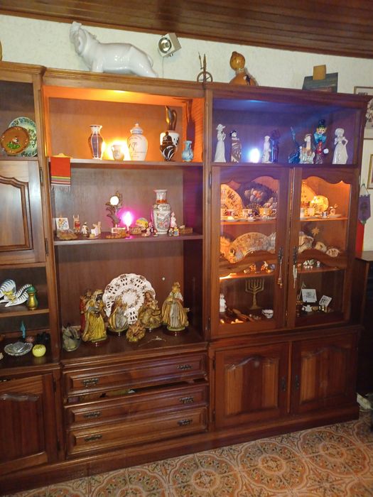 Estante de Sala de Madeira Eletrificada (sem recheio)