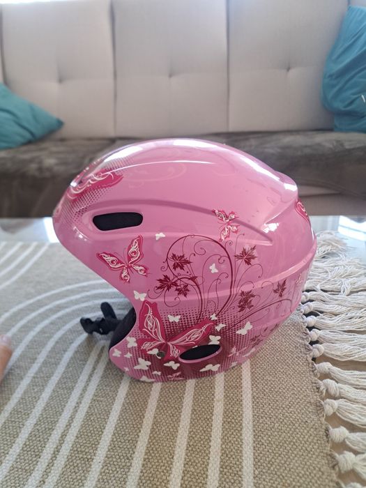 Kask narciarski dziecięcy różowy