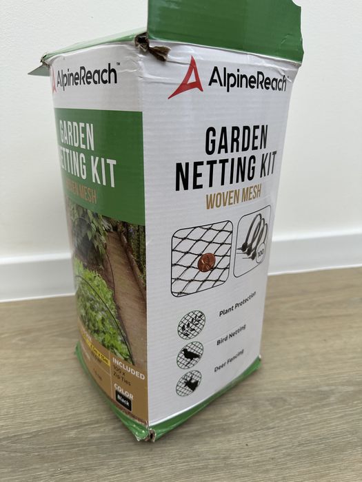 Siatka na ptaki AlpineReach 4,5x15m 15mm oczka ochronna na rośliny