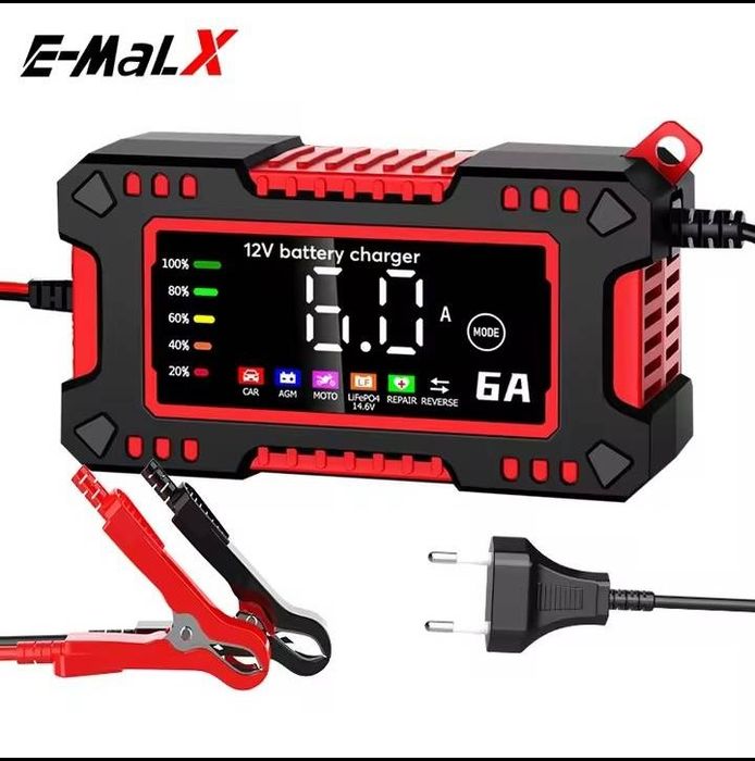 Новий‼️Зарядни пристрій E-MaLX 6A 12V + ПУЛЬС РЕМОНТ