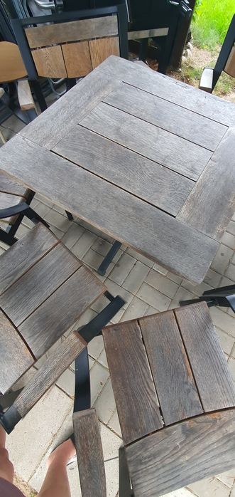 Meble ogrodowe 6 krzeseł i stół