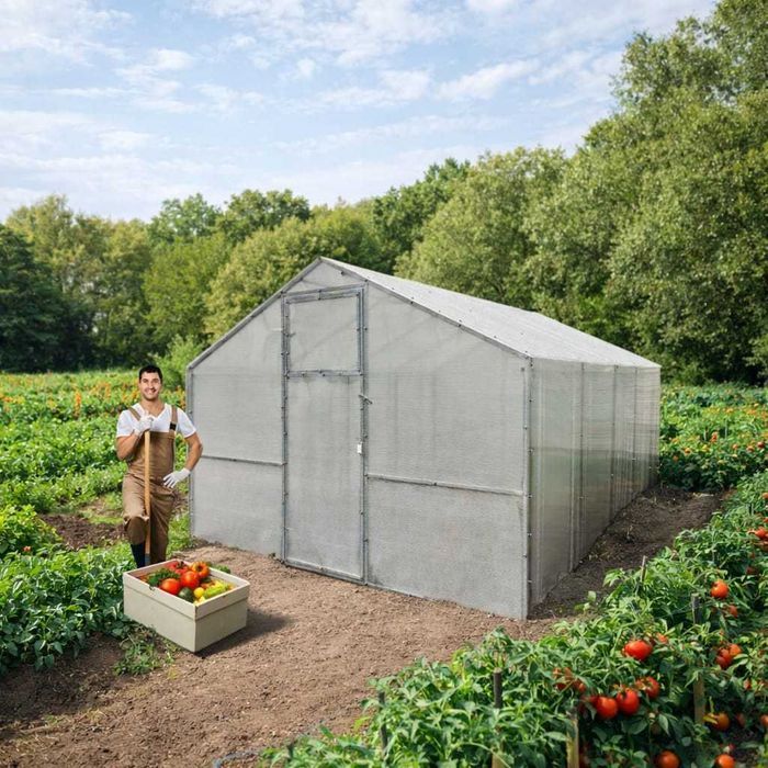 Szklarnia typ DOMEK wym. 2,8x6 m z  poliwęglanem 6 mm