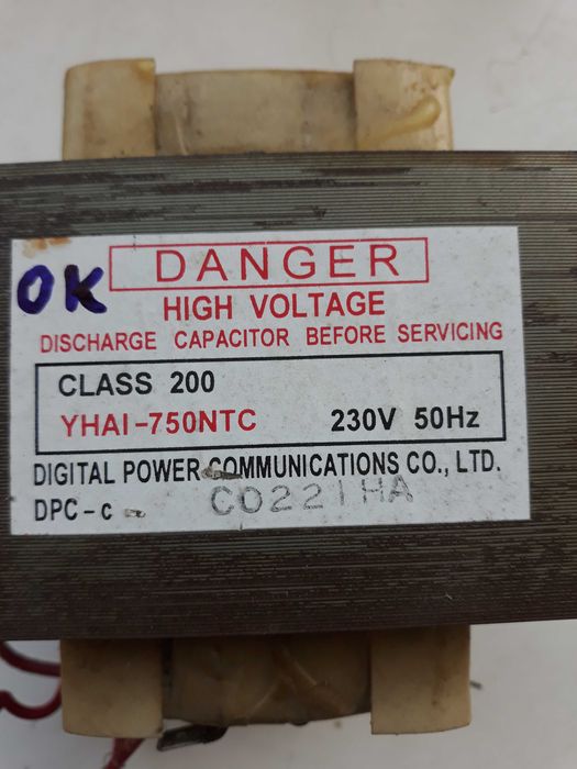 Vendo transformador para micro-ondas