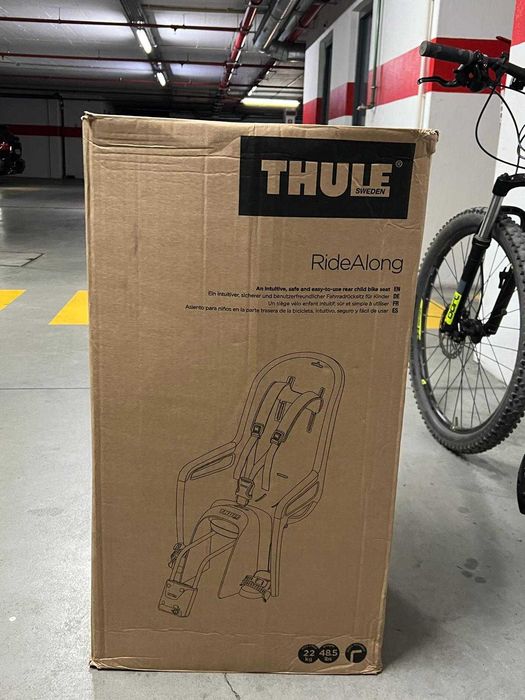 Cadeira de Criança para Bicicleta – Thule Ride Along - Forro reversível cinza/rosa