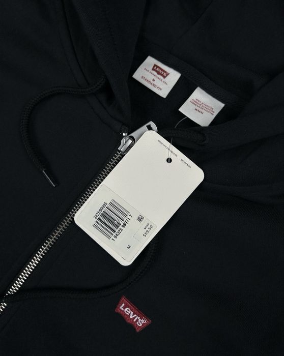Levis оригінал. Нова чорного кольору худі зіпка   S. М.  ХЛ