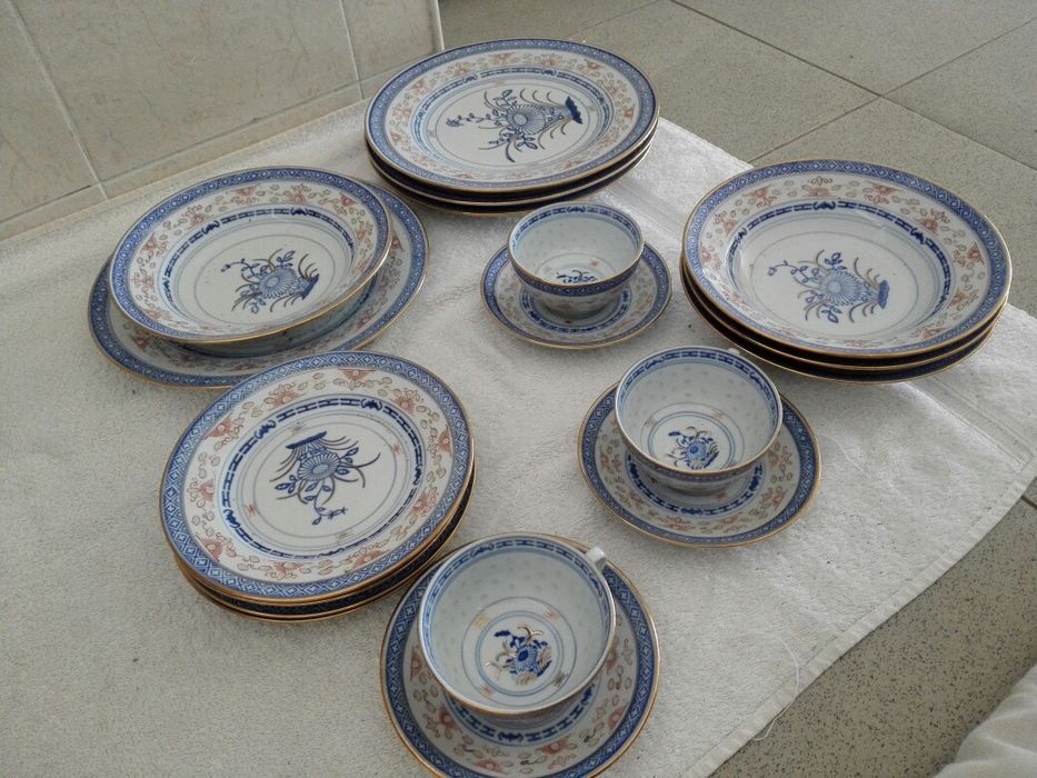 Peça de louça - porcelana chinesa