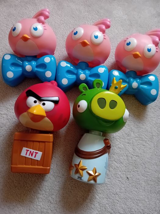 Figurki głowy 5 szt Angry Birds