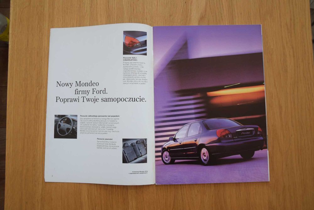 Prospekt Ford Mondeo 1998 POLSKI