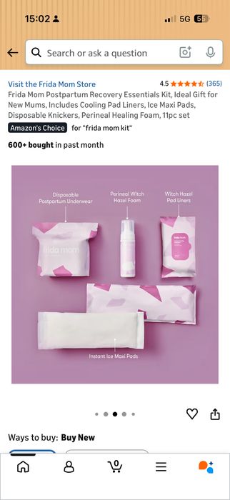 Frida Mom Postpartum Recovery Kit + Garrafa Lavagem Perineal EXTRA | Novo