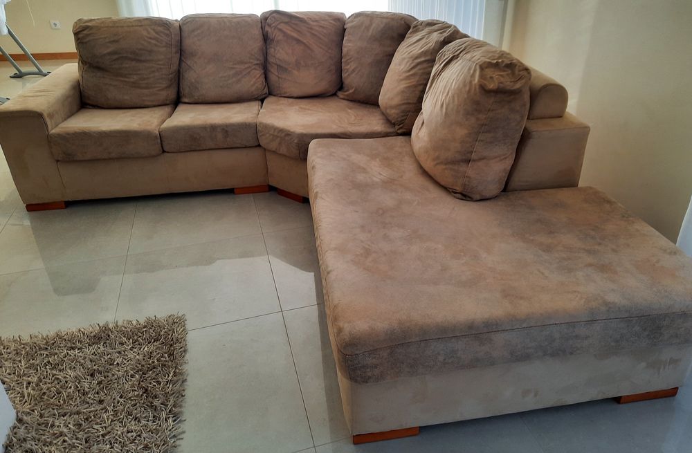 Sofá de canto com chaise long