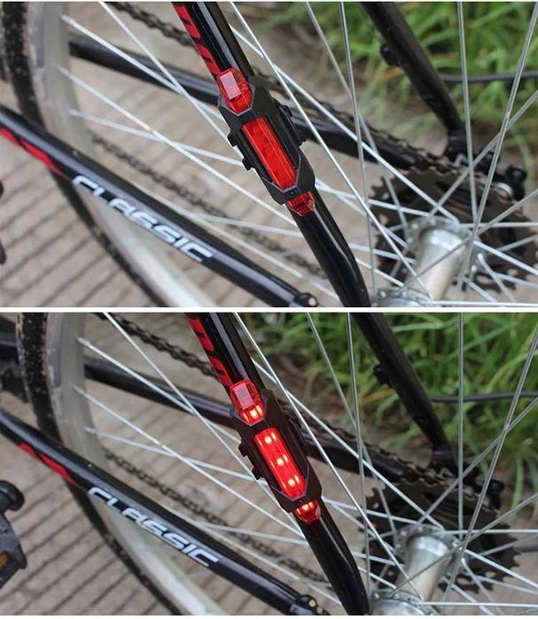 LAMPKA ROWEROWA LED tylna na tył roweru czerwona na usb g