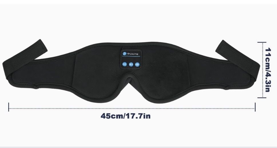 Маска для сну з Bluetooth навушниками бездротова музична пов'язка