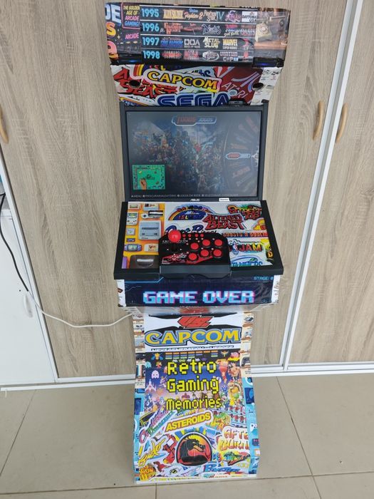Máquina arcade games vertical 1play, também é possível meter 2 joystick  para 1 plays
