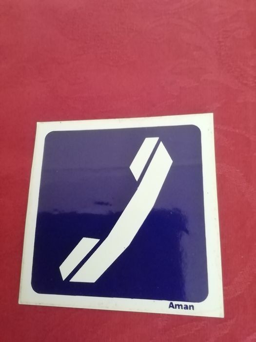 Autocolante telefone da Aman, novo