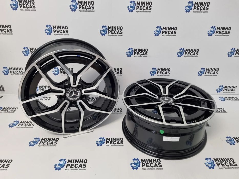 Jantes Mercedes Novo Class C e E AMG em 18 Preto Polido