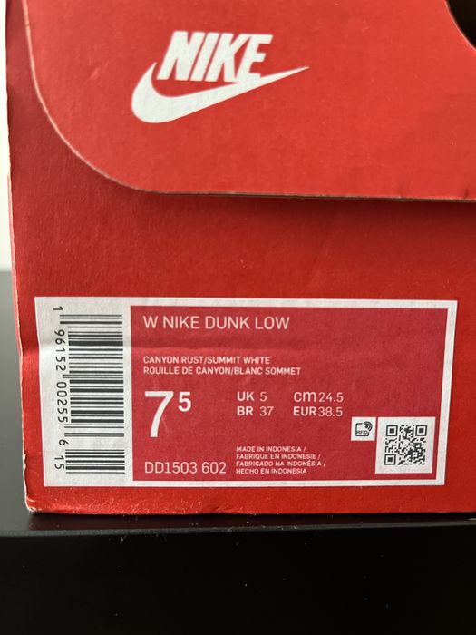 Buty Nike Dunk Low Czerwone
