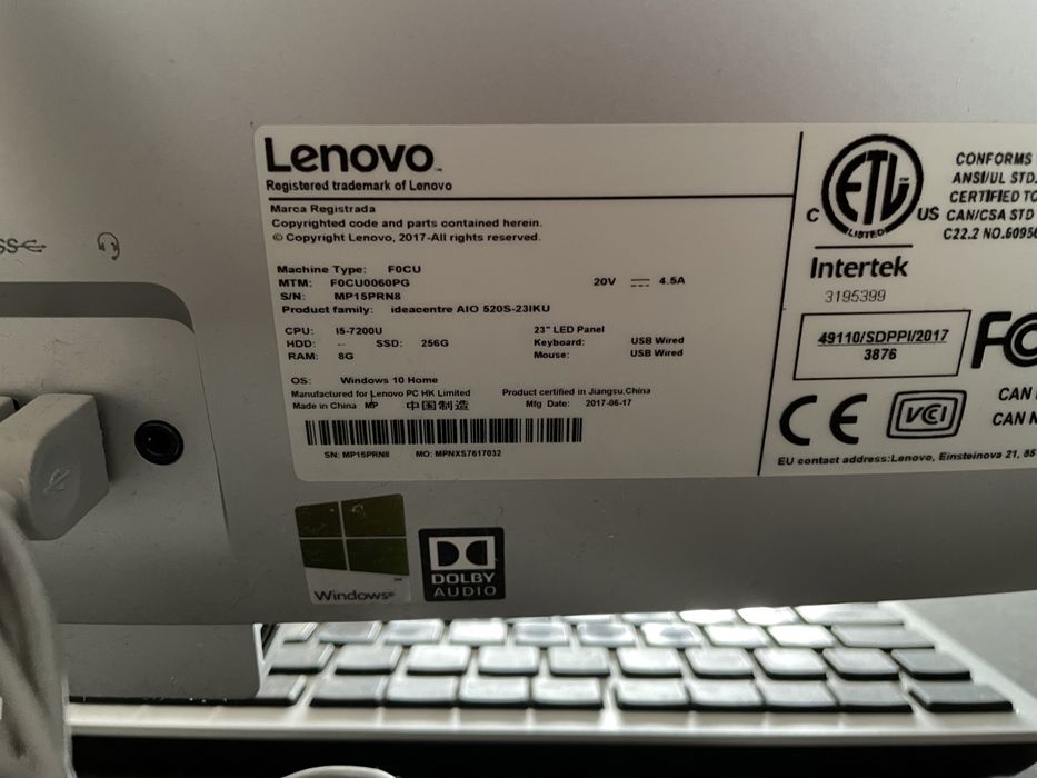 Computador Desktop Lenovo
