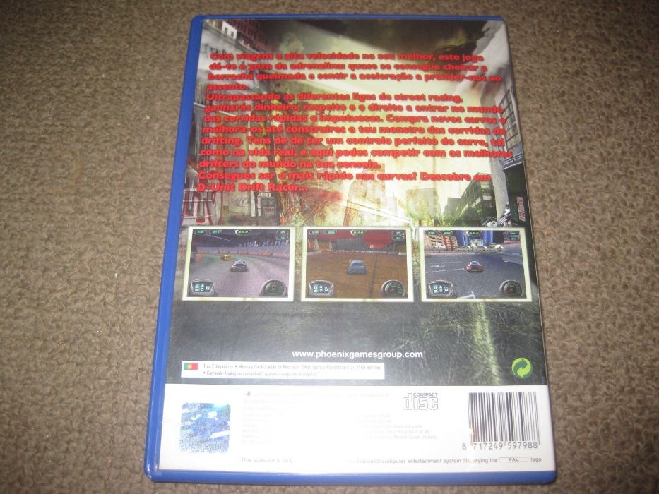 Jogo "D-Unit Drift Racing" PS2/Completo!