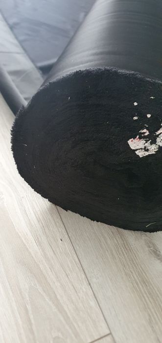 Tkanina welur dwustronna 100x150cm czarny