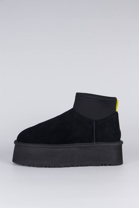 Женские угги UGG Mini Dipper Black жіночі уггі уги угг на платформе
