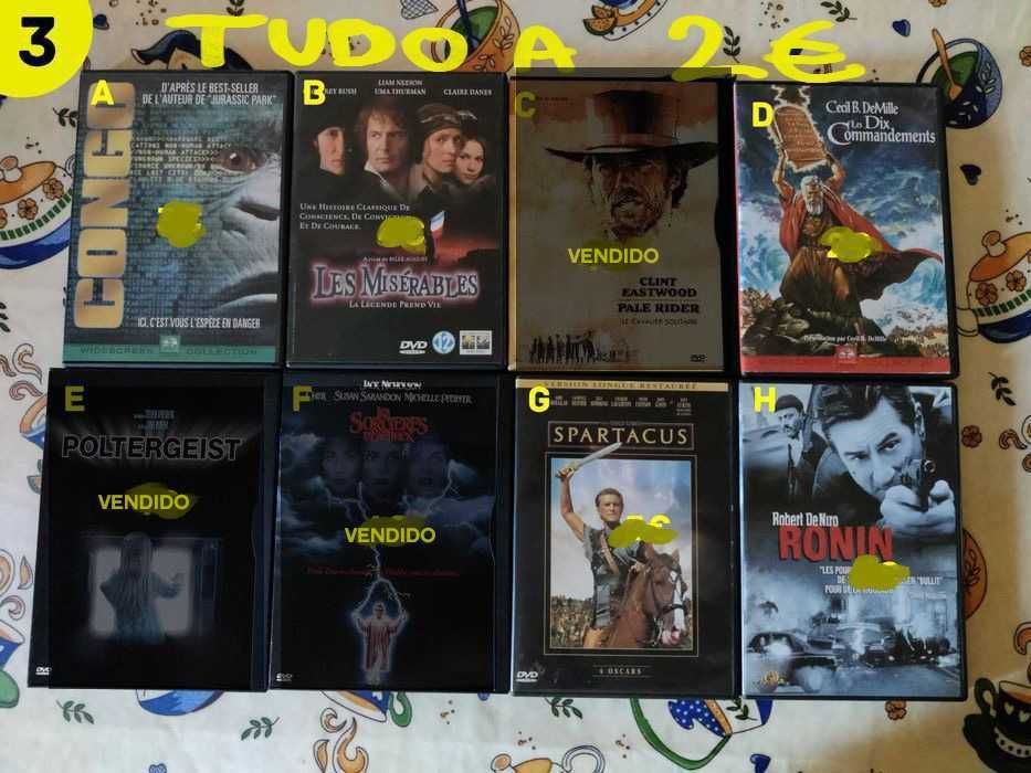 Coleção DVDs antigos (Vários + Boxsets) / Leve 3 pague 2 / Tudo a 2€