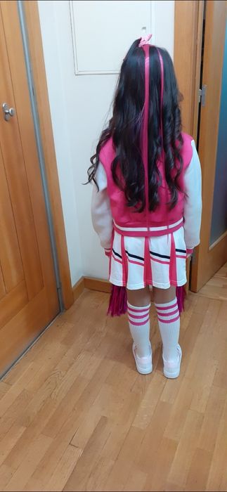 Disfarce carnaval Cheerleader 130 cm 7- 8 anos