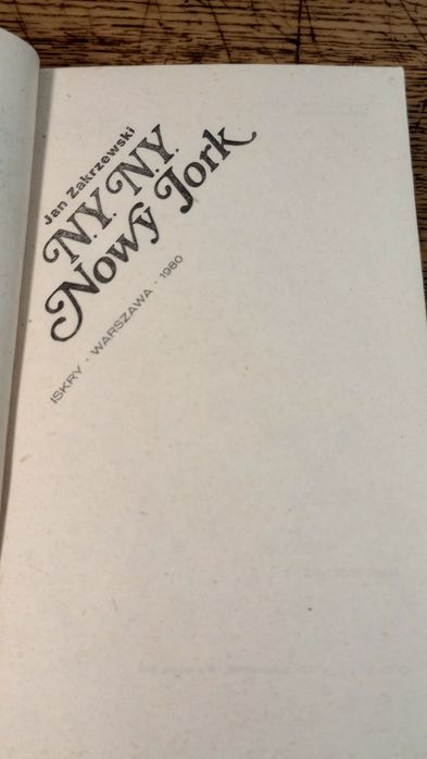 N.Y NY. Nowy York. Jan Zakrzewski