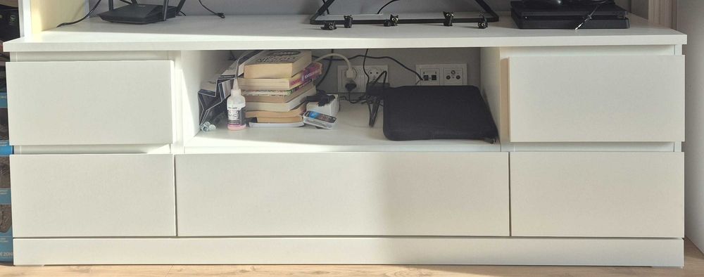 Komoda, szafka RTV IKEA MALM 160cm, stan idealny