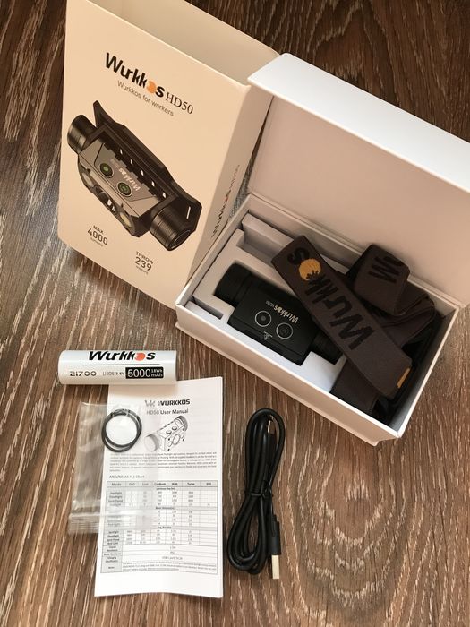 Фонарик Wurkkos HD50 Налобный Потужний Ліхтарик