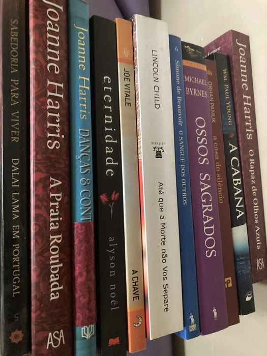 Lote de livros ( Joanne Harris, Dan Brown )