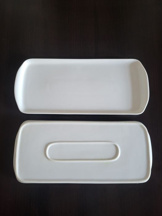 2 duże półmiski białe