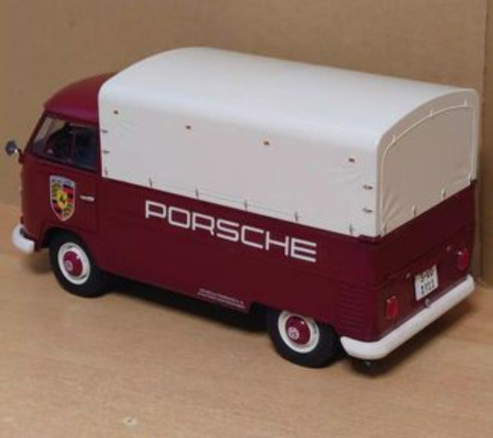 Volkswagen t1 pick-up porsche service 1950 escala 1:18