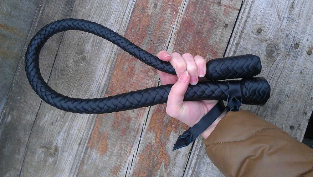 Nahajka bat skóra naturalna 76 cm