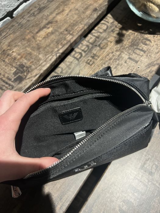 Сумка сумочка бананка armani армані армани барсетка монограмна