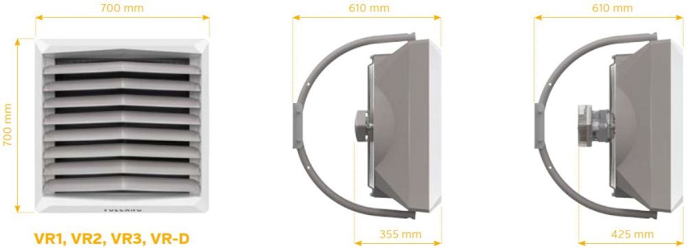 Nagrzewnica wodna VTS Volcano VR3 AC 13-75 kW + KONSOLA Cena brutto