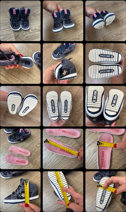 Хайтопи, шкіряні кеди дівчинці р.22 (13,5см) Shoesme BABY PROOF Marino