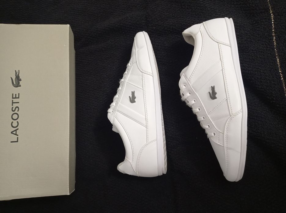 Buty Lacoste Chaymon rozmiar 42 białe skóra skórzane j Nowe trampki 27