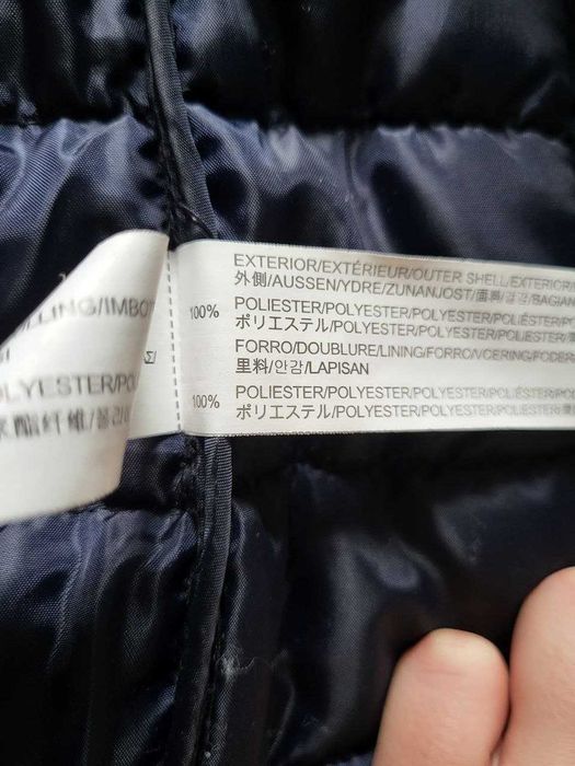 Kurtka pikowana damska przejściowa granatowa Stradivarius