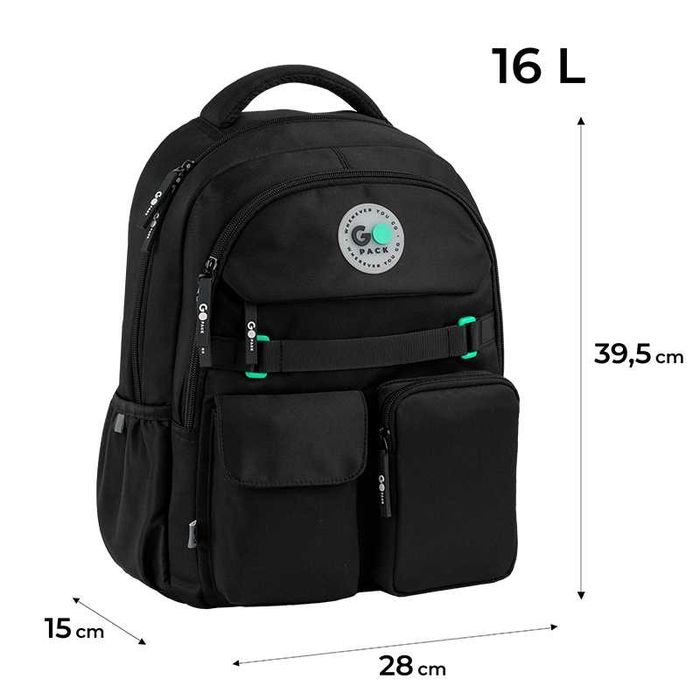 Рюкзак для школи GoPack GO26-183M-3 подарунок пляшка для води Kite